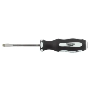 Pound Thru' Plain Slot Soft Grip Screwdriver, 8 x 200mm