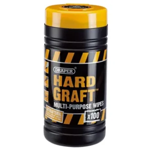 Multi Purpose Hard Graft Wipes Tub Of 100 - Blue