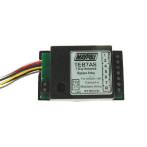 MP3877 12V 7 Way Bypass Relay Display Packed