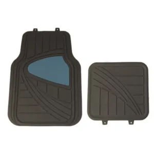MP6353 Black/Blue PVC Car Mat Set