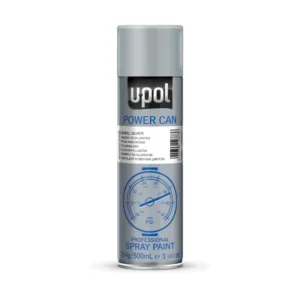 U-POL Power Can Alloy Wheel Silver Metallic Finish 500ml Aerosol