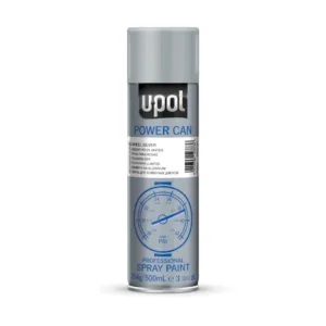 U-POL Power Can Alloy Wheel Silver Metallic Finish 500ml Aerosol