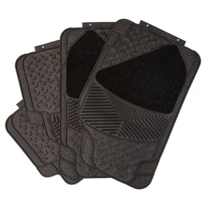 Auto Choice Heavy Duty PU Rubber Car Mats With Carpet Heel
