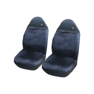 Auto Choice Pair Of Black Top Seat Covers