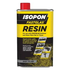 Isopon Fastglas Fibre Glass Resin 250ml Tin Opaque