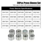 28 PCS Master Press and Pull Sleeve Kit