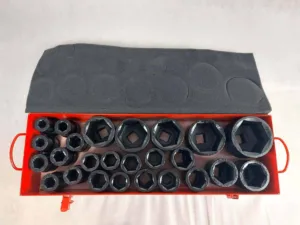 25PC 1" Drive Impact Socket Set
