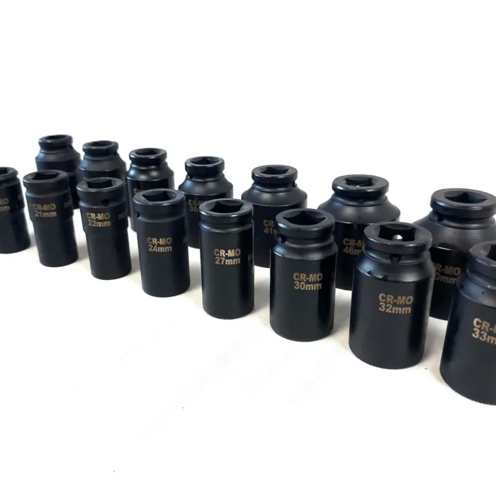 15PC 3/4" Drive Deep Impact Socket Set