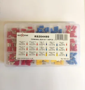 140PCS Electrical Terminal Box Kit – Insulated Crimp Connectors Set