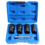 5pc Damaged Locking Wheel Nut Removal Tool Twist Socket Set