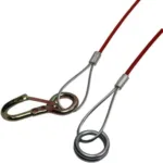 Breakaway Cable 1000mm – Snap Hook & Ring Type for Trailers & Caravans