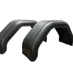 13” Black Plastic Trailer Mudguards with reflector (Pair)