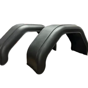 13” Black Plastic Trailer Mudguards with reflector (Pair)