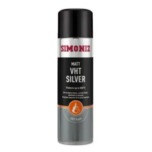 Simoniz Matt Silver Very High Temperature (VHT) Paint 500ml