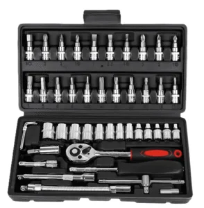 47pc 1/4" drive socket set