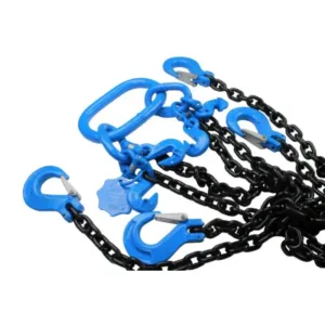 4 Leg Chain Sling 2m, 8mm G80 4.25 Tonne Adjustable