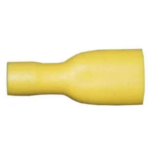 Yellow Female Spade 9.5mm Fully Insulated - Single