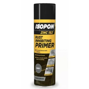 U-POL Isopon Zinc 182 Anti-Rust Primer 450ml Aerosol